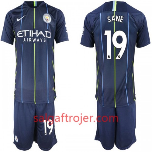 Manchester City Fodboldtrøjer Sane 19 Børn Udebanesæt 2018/19 Kort ærmer Manchester City Fodboldtrøjer Sane 19 Børn Udebanesæt 2018/19 Kort ærmer